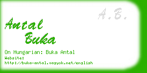 antal buka business card